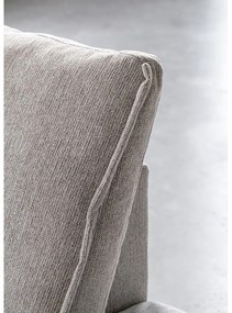 Сиво-бежов разтегателен/с място за съхранение ъглов диван (ляв ъгъл) Charming Charlie – Miuform