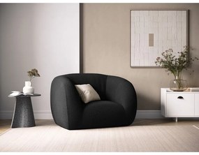 Тъмносив фотьойл от плат букле Essen - Cosmopolitan Design