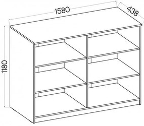 Библиотечка Warrior 3x3 ниска-Gkri