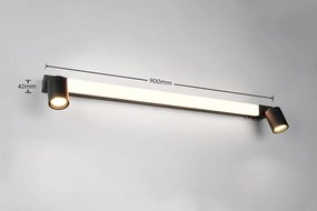 Матово черно LED стенна лампа Enrico – Trio