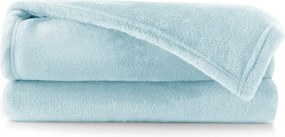 Светлосиньо одеяло от микрофибър , 160 x 210 cm Mic - DecoKing