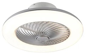 Вентилатор за таван сребърен вкл. LED с дистанционно - Clima