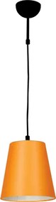 Пендел ТУИСТ, ø200, черен, абажур Шинц Оранж, 1xE27