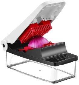 Мултифункционална преса Izibizi PS-331A, 1.2 л, 2 ножа, Неръждаема стомана, Гумени крачета, Без BPA, Бял/Черен
