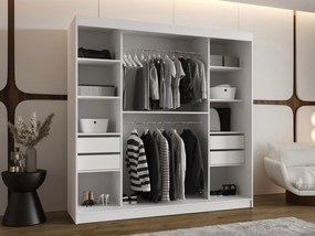 Гардероб Wika 200 плъзгащ-Бяло