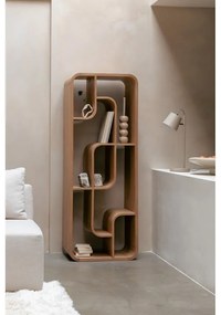 Библиотека от масивен дъб в естествен цвят 60x160x35 cm Seven – Zuiver