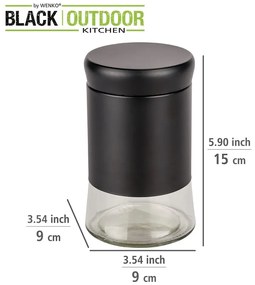 Стъклена кутия за храна Black Outdoor Kitchen Boga – Wenko