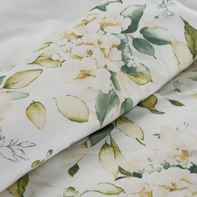 Меки памучни чаршафи с деликатна шарка на рози 2 части: 1 бр. 140x200 + 1 бр. 70x80