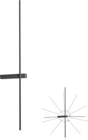 Redo 01-4675 - LED настенно осветително тяло TANGENT LED/9W/230V CRI 90 черно