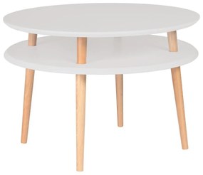 Светлосива маса за кафе с естествени крака UFO, Ø 70 cm Ufo - Ragaba