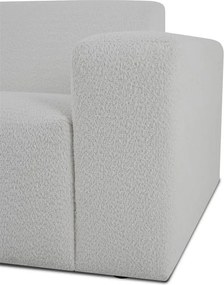 Бял ъглов диван от букле (ляв ъгъл) Roxy – Scandic