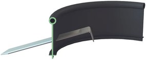 Разделител за трева PP TERRA COUNTRY LINE, кафяво, H10 cm x L6 m