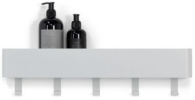 Бял стенен стоманен рафт за баня Multi - Spinder Design