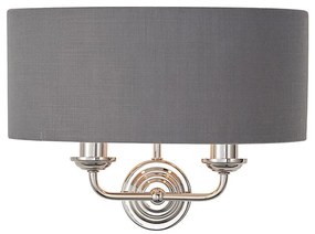 Endon 94406 - Аплик HIGHCLERE 2xE14/40W/230V тъмен/лъскав хром