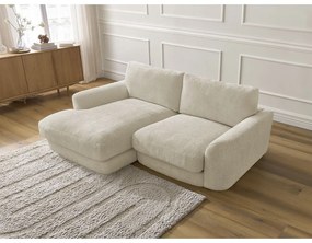 Бежов шенилов ъглов диван (ляв ъгъл) Leonore – Bobochic Paris