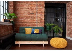 Зелен разтегателен диван 140 cm Roots - Karup Design