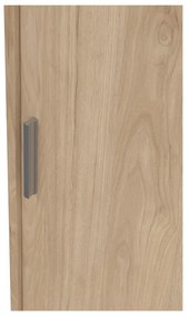 Гардероб от дъбов декор с плъзгащи се врати в естествен цвят 177x200x60 cm Naia – Tvilum