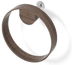 Стенна поставка за кърпи от орехово дърво Yoku - Wireworks