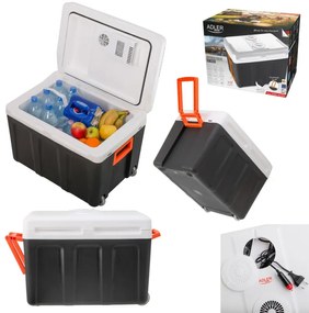 Хладилна кутия Adler AD 8090, 40 л, 58 W, 12/220/240V, Климатичен клас N, Специална изолация C5H10, Сив