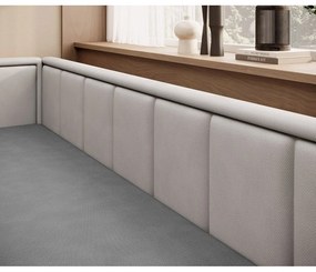 Сив шенилов сгъваем/с място за съхранение диван 214 cm Fulgeo – ELTAP