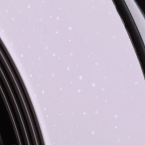 Вентилатор за таван бял със звезден ефект 47 см вкл. LED димируем с дистанционно управление - Emily