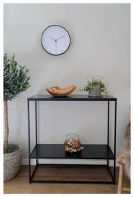 Черна конзолна маса с черен плот 80x36 cm Vita - House Nordic