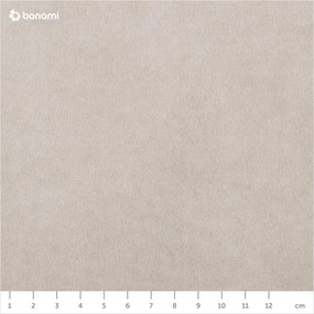 Бежово двойно легло 160x200 cm тапицирано с включена подматрачна рамка Tulsa – Ropez