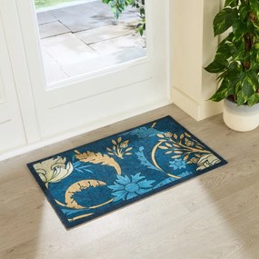 Изтривалка 50x80 cm William Morris Blue – Artsy Doormats