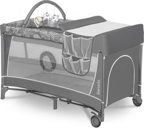 Lionelo - Преносима кошара FLOWER Grey Stone