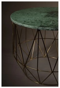 Масичка за кафе с мраморен плот , ⌀ 51 cm Boss - Dutchbone