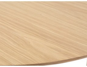 Сгъваема трапезна маса с дъбов плот в естествен цвят 100x190 cm Gallina – Unique Furniture