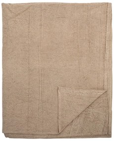 Кафяво покривало за легло със смес от лен 220x260 cm Terni – Bloomingville