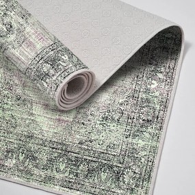 Зелени-сиви килими за баня в комплект от 2 бр. 60x100 cm – Foutastic