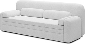Бял разтегателен диван с място за съхранение от букле 236 cm Elioss – ELTAP