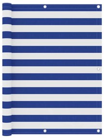 Sonata Балконски параван, бяло и синьо, 120x300 см, оксфорд плат
