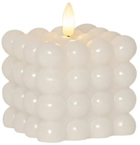 Бяла восъчна LED свещ Точка, височина 9,5 см Flamme - Star Trading