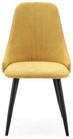 Жълти трапезни столове в комплект от 4 броя Mani - Marckeric