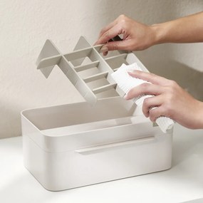 Бежов пластмасов органайзер за баня за козметика Viva – Joseph Joseph