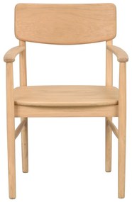 Трапезен стол от масивен дъб естествен Maidstone – Rowico