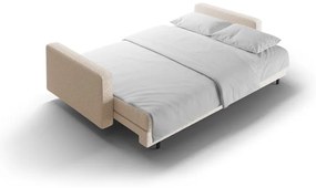 Бежов разтегателен диван с място за съхранение от букле 222 cm Bali – Cosmopolitan Design