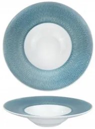 Horecano - Порцеланова чиния за паста 24см HELLA-LIGHT SUMMER BLUE-(HC-56568)