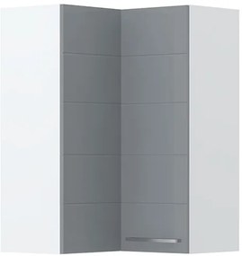 Висящ ъглов шкаф Hudson V9-UG-2K-White - Gray