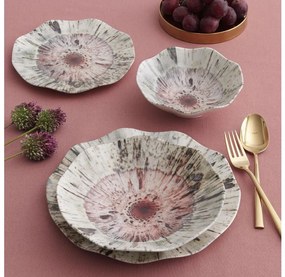 Комплект за хранене 24 бр. цветен/порцелан