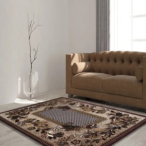 Качествен кафяв килим за хола Ширина: 40 см | Дължина: 60 ​​см