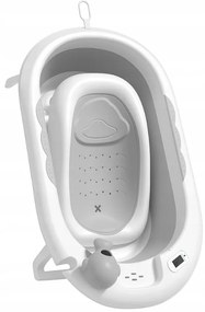 Сгъваема бебешка вана VAIANA PREMIUM с шезлонг и стойка - повече цветове Син