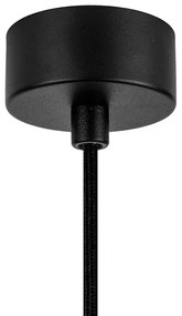 Черна висяща лампа със сребърен интериор , ⌀ 36 cm Mika - Sotto Luce
