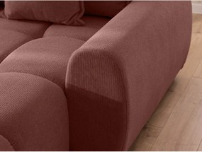 Теракотен ъглов диван (десен ъгъл) Albane – Ropez