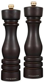 Cole&Mason - Комплект мелнички за сол и пипер LONDON 2 бр. 22 см бук/кафяв