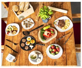 Прибори за хранене от неръждаема стомана в сребрист и естествен цвят, 2 бр. – Orion