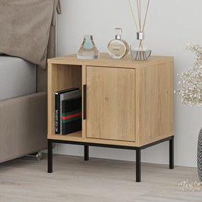 Нощно шкафче Glynn в сапфирен дъб 45x35x50см.